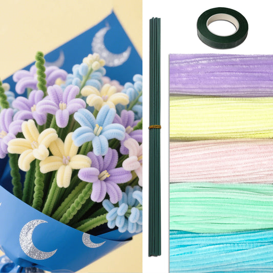 526 Pcs Chenille Stems Pipe Cleaners – Color Scheme of Macaron - Series Handcrafted Flowers, 12 Inch, Craft Supplies for DIY Art Projects, Kids Crafts, Floral Decoration, Classroom Use